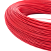 Кабель 28AWG 1000м силіконовий дріт 0.08 мм², мідь луджений ізоляція силіконовий , багатожильний, червоний
