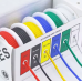 Кабель 20AWG 6 кольорів по 10 м провід 0,5 мм², мідь, луджений в силіконовій ізоляції, багатожильний