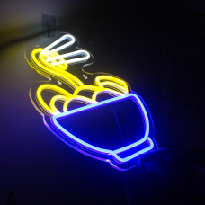 Неонова LED вивіска японська локшина для ресторанів 40x30см