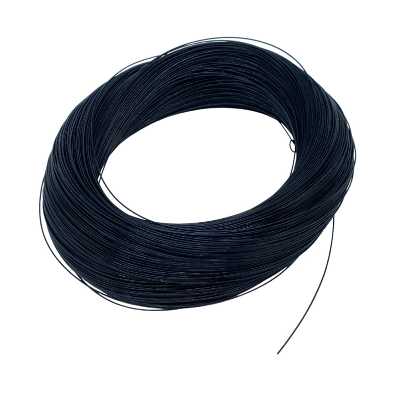 Кабель 28AWG 610M/roll UL 1332 дріт 0.08 мм² мідь , ізоляція фторопласт (FEP) 1м, багатожильний, 1м, чорний