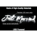 Неонова LED вивіска для Весілля Just Married, 43X14см біла