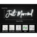 Неонова LED вивіска для Весілля Just Married, 43X14см біла
