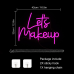 Неонова LED Let“s Makeup для перукарнi, салон краси 32x42 см USB
