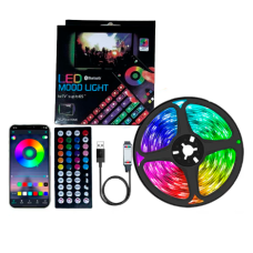 Світлодіодна Led стрічка 15м, Bluetooth, 44 кнопки  USB, колір RGB 5050, підключення до смартфона, box