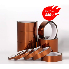 Каптоновий скотч 60 мм 33м, термостійкий, стрічка Kapton, до 300 градусів, поліімідна плівка