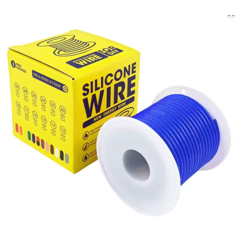 Кабель 22AWG 30m дріт 0.3 мм², мідь , луджений у силіконовій ізоляції, 1м, багатожильний