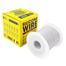 Кабель 22AWG 30m дріт 0.3 мм², мідь , луджений у силіконовій ізоляції, 1м, багатожильний Білий