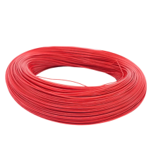 Кабель 28 AWG, 1500 м, силіконовий, 0,08 мм², мідь оцинкована, силіконова ізоляція, багатожильний, червоний