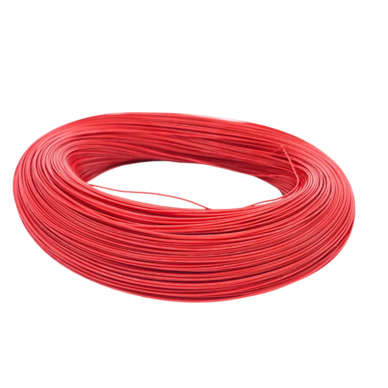 Кабель 30 AWG, довжина 2500 м, перетин 0,055 мм², оцинкована мідь, силіконова ізоляція, багатожильний, червоний